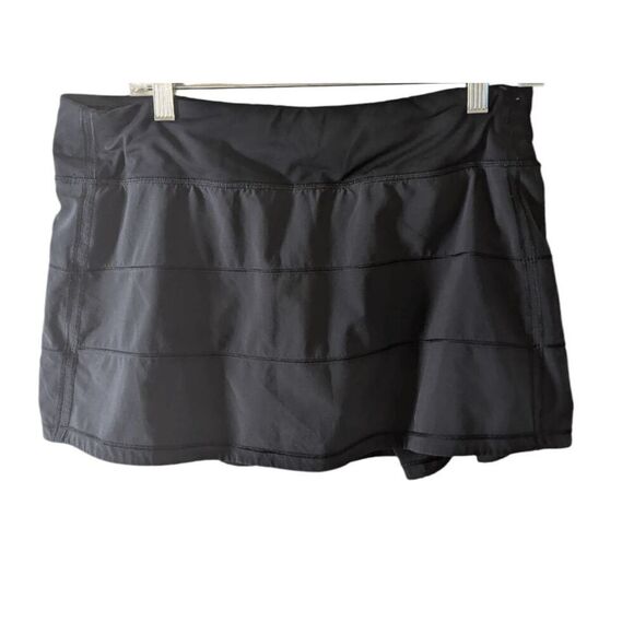 LULULEMON ATHLETICA Pace Rival Skirt In Black Size 10 - Picture 3 of 4